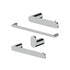 ZLINE Crystal Bay Bathroom Accessories Package with Towel Rail, Hook, Ring and Toilet Paper Holder, 4BP-CBYACC-CH