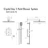 ZLINE Crystal Bay Thermostatic Shower System CBY-SHS-T2-MB