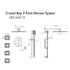 ZLINE Crystal Bay Thermostatic Shower System with Body Jets CBY-SHS-T3-BN