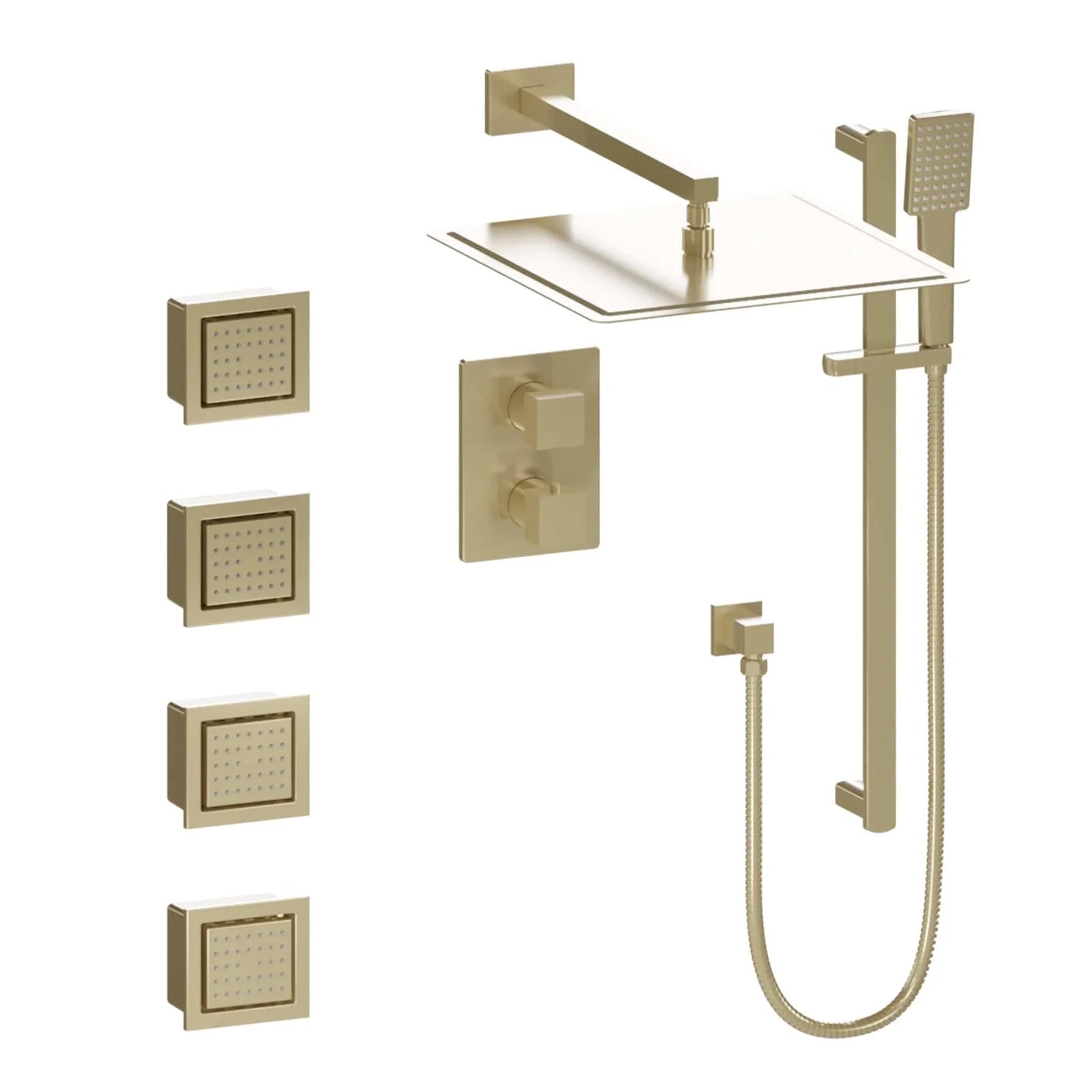 ZLINE Crystal Bay Thermostatic Shower System with Body Jets CBY-SHS-T3-CB