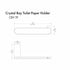 ZLINE Crystal Bay Toilet Paper Holder CBY-TP-PG