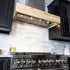 ZLINE 36"  Wooden Wall Mount Range Hood, Butcher Block, 681M-36
