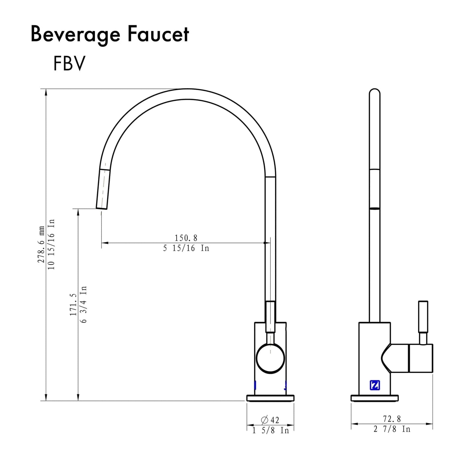 ZLINE Drink Faucet FBV-BN