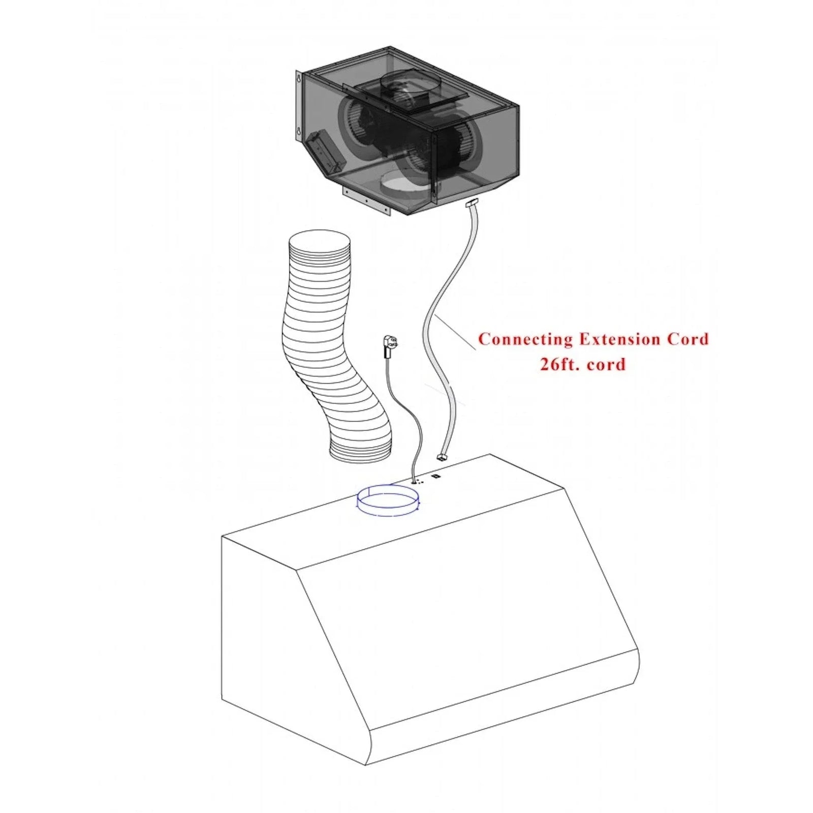 ZLINE Ducted Remote Blower Range Hood Insert in Stainless Steel 698-RD-46
