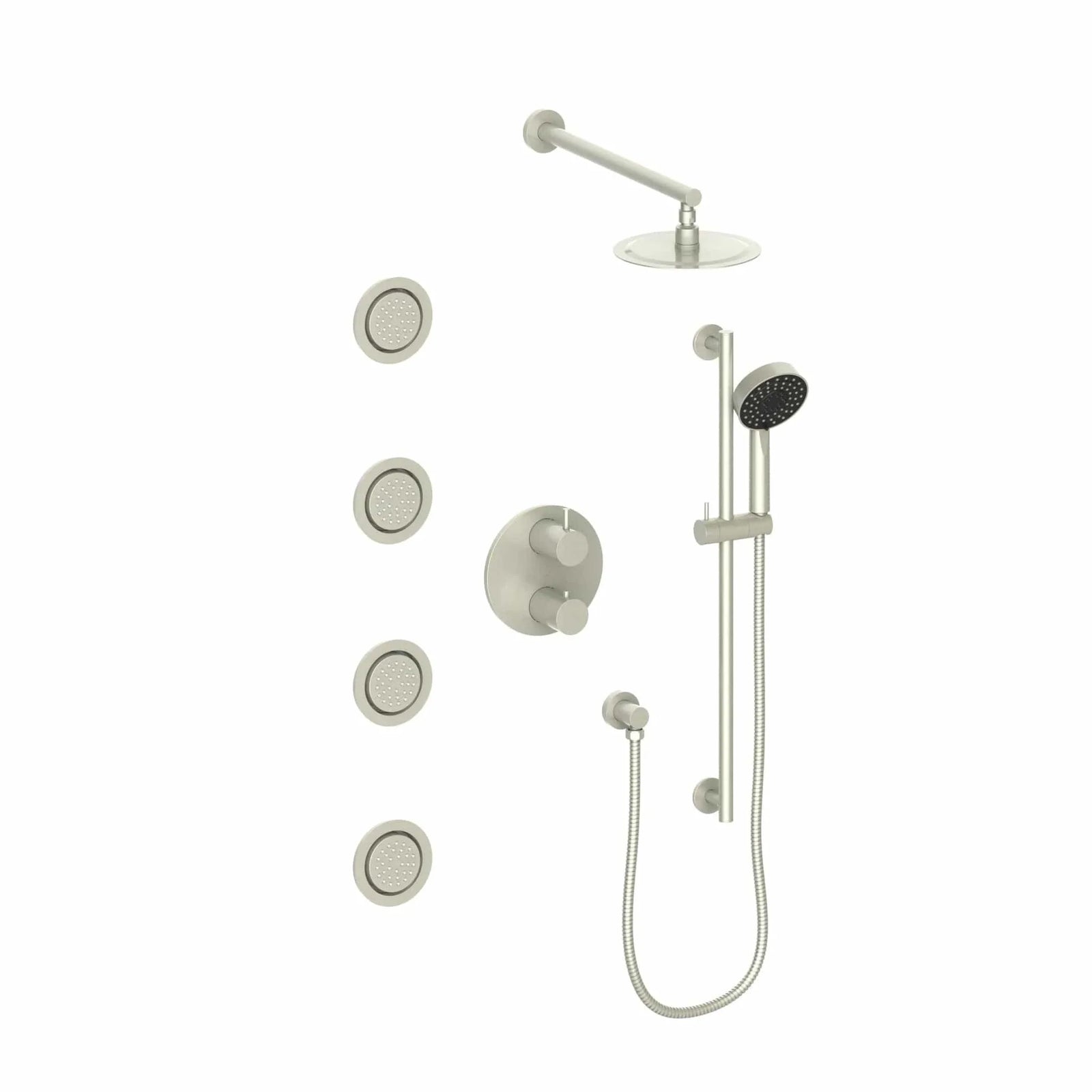 ZLINE Emerald Bay Thermostatic Shower System with Body Jets EMBY-SHS-T3-BN