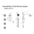 ZLINE Emerald Bay Thermostatic Shower System with Body Jets EMBY-SHS-T3-BN