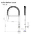 ZLINE Incline Kitchen Faucet INC-KF-CH