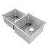 ZLINE Jackson 32"  Undermount Double Bowl Sink In Stainless Steel, SRDL-32