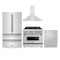 ZLINE Kitchen Package Refrigerator, Range,Range Hood , Dishwasher,  4KPR-RARH36-DWV