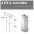 ZLINE Outdoor Chimney Extension 12' Ceiling, 2PCEXT-697i/KECOMi-304