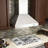 ZLINE Professional Convertible Vent Wall Mount Range Hood in Stainless Steel with Crown Molding 667CRN-30