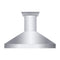 ZLINE Professional Convertible Vent Wall Mount Range Hood in Stainless Steel with Crown Molding 667CRN-42