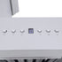 ZLINE Professional Convertible Vent Wall Mount Range Hood in Stainless Steel with Crown Molding 667CRN-42