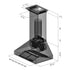 ZLINE Professional Convertible Vent Wall Mount Range Hood in Stainless Steel with Crown Molding 667CRN-42