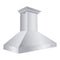 ZLINE Professional Convertible Vent Wall Mount Range Hood in Stainless Steel with Crown Molding 667CRN-48