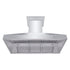 ZLINE Professional Convertible Vent Wall Mount Range Hood in Stainless Steel with Crown Molding 667CRN-48