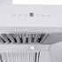 ZLINE Professional Convertible Vent Wall Mount Range Hood in Stainless Steel with Crown Molding 667CRN-48