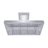 ZLINE Professional Convertible Vent Wall Mount Range Hood in Stainless Steel with Crown Molding 667CRN-48