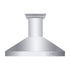 ZLINE Professional Convertible Vent Wall Mount Range Hood in Stainless Steel with Crown Molding 667CRN-48