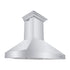 ZLINE Professional Convertible Vent Wall Mount Range Hood in Stainless Steel with Crown Molding 667CRN-48