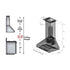 ZLINE Professional Convertible Vent Wall Mount Range Hood in Stainless Steel with Crown Molding 667CRN-48