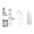 ZLINE Short Chimney Pieces for 7'-8' Ceilings, SK-696-304