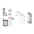 ZLINE Short Kit for 8ft. Ceilings, SK-455/476/477/667/697