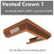 ZLINE Vented Crown Molding for Designer Range Hoods, CM1V-8667C