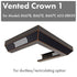 ZLINE Vented Crown Molding for Wall Range Hood, CM1V-8667B