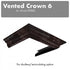 ZLINE Vented Crown Molding Profile 6 for Wall Mount Range Hood, CM6V-KPDD