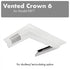 ZLINE Vented Crown Molding Profile 6 for Wall Range Hood, CM6V-KBTT