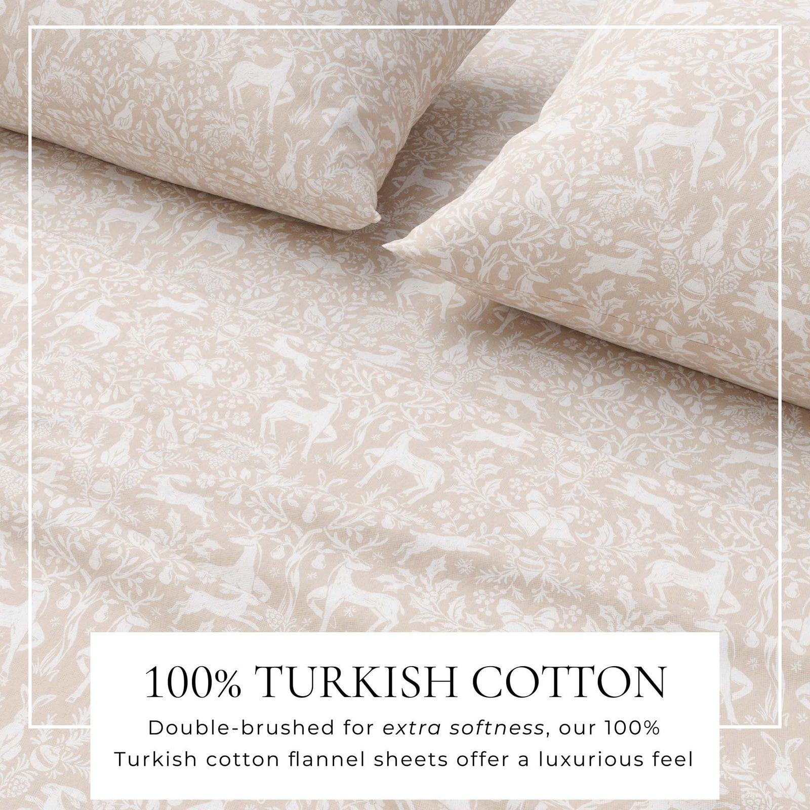 Turkish Cotton Flannel Sheet Set - Elevated Holiday Collection