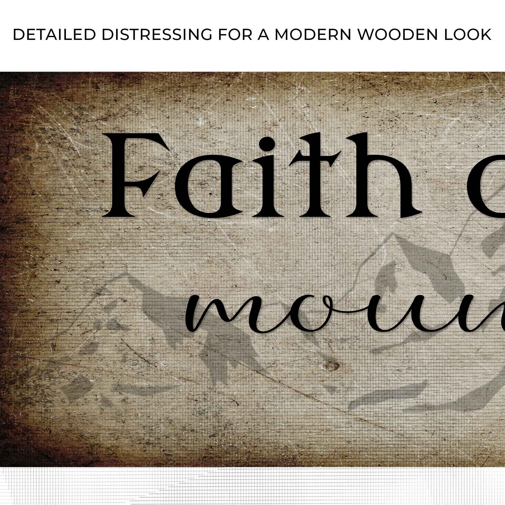 Matthew 17:20 - Faith Can Move Mountains Sign ll