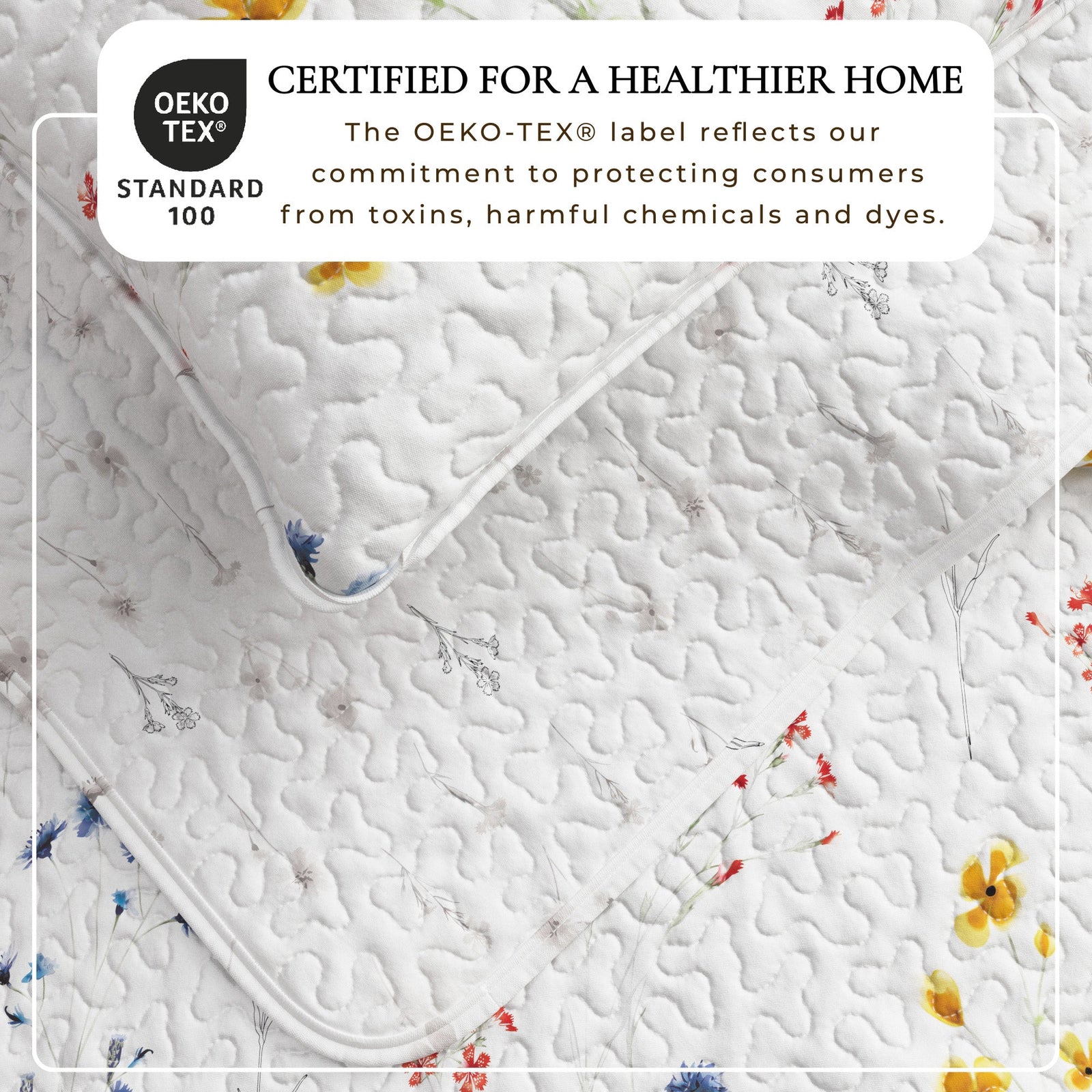 Colorful Floral 3 Piece Quilt Set - Marianne Collection