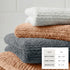 Turkish Cotton Ribbed 6-Piece Bath Towel Set - Georgiana Collection