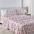 4 Piece Watercolor Floral Microfiber Sheet - Delia Collection